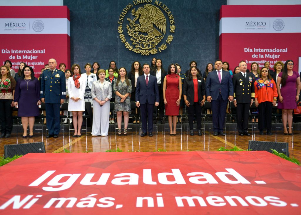 Avanza México en igualdad de género: Peña Nieto