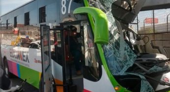 Choque de Mexibus deja más de 20 lesionados en Ecatepec