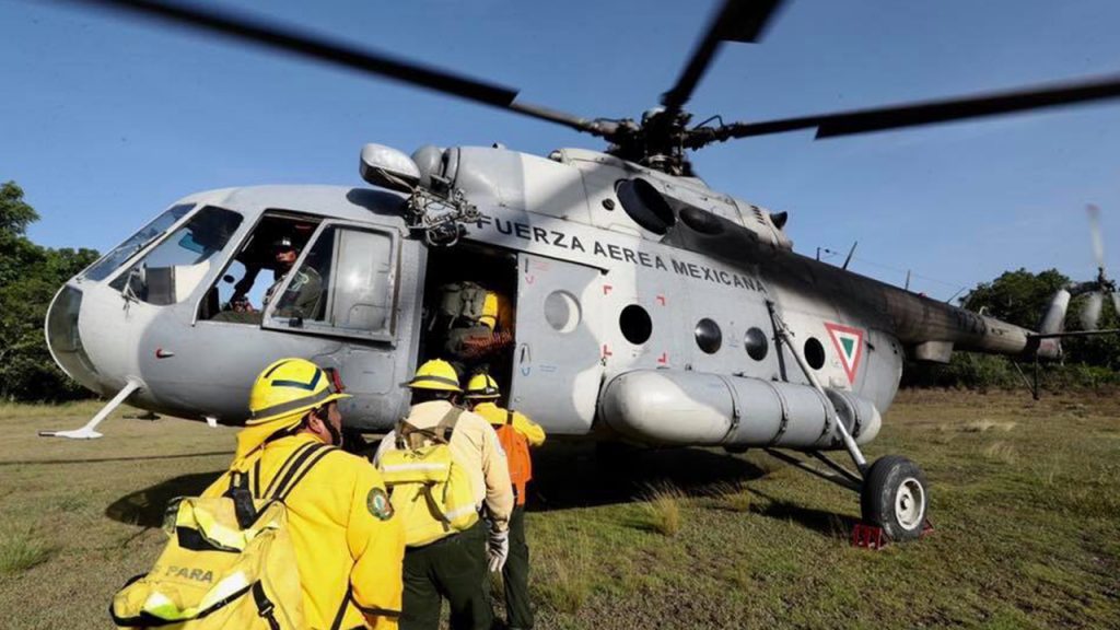 Controlado en un 10% el incendio de Uaimil, en Felipe Carrillo Puerto