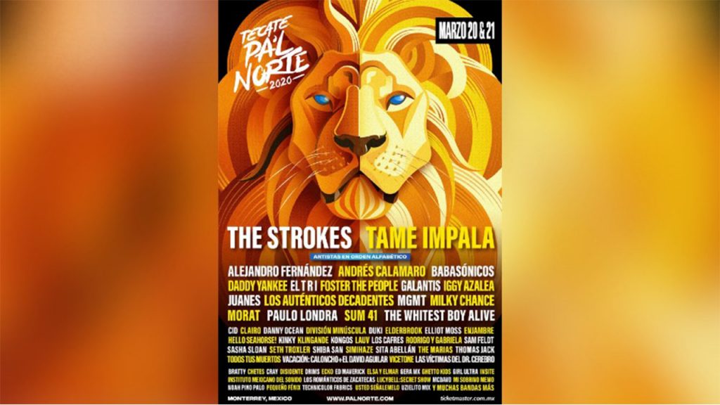 ¡Mira el line up oficial del Tecate PA’L NORTE 2020!