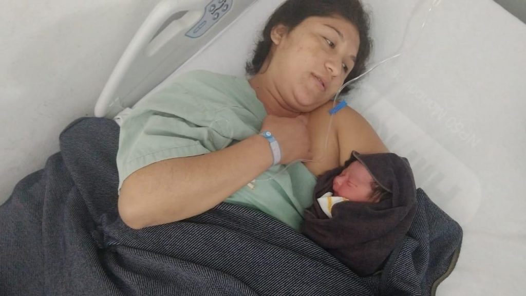 Seydi Rivera, madre del primer bebe del 2020 en Chetumal