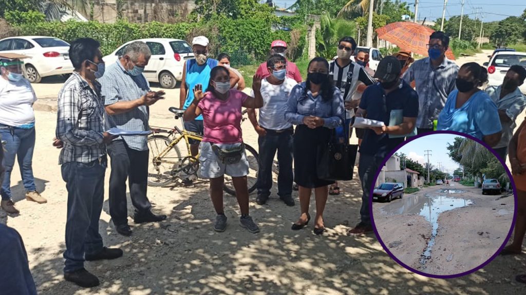 Ciudadanos denuncian calles deplorables