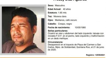 Buscan al tabasqueño Freddy Figueroa desaparecido en Quintana Roo