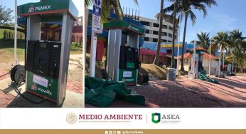 Clausura ASEA gasolinera de la ZH de Cancún por derrame de combustible en la Laguna Nichupté
