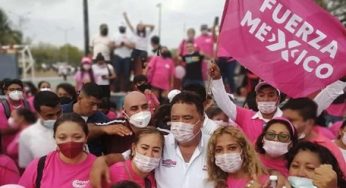 Cierra Mendicuti con fuerza su campaña