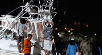 Personal naval realiza rescate al noreste de Isla Mujeres