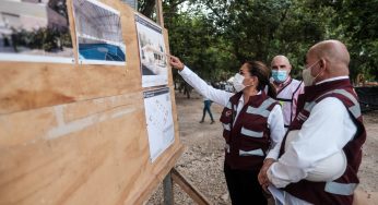 Mara Lezama supervisa obras en la Supermanzana 259