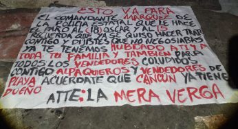 Aparece narcomanta en la 226