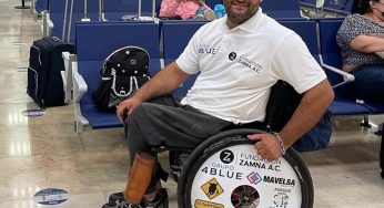 Viaja Omar a campamento previo a Juegos Paralímpicos