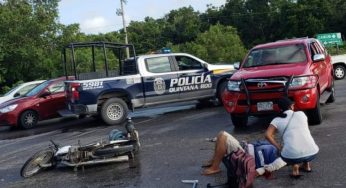 Atropellan a motociclista a la altura la carretera Gas Auto