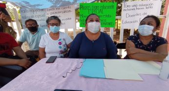 Maestros sindicalizados protestan en la SEQ, Se niegan a regresar a las aulas en Q. Roo