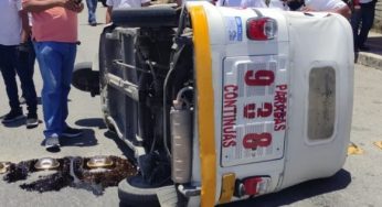 Menor herido tras volcar mototaxi en Playa del Carmen