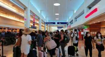 Con creces la actividad aérea en aeropuerto de Cancún