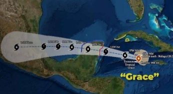 GRACE: Emiten Alerta Naranja para Tulum ante llegada de Huracán