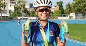 Naymi, al mundial, de patines sobre ruedas.