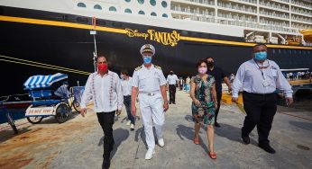 Juanita Alonso da bienvenida a crucero Disney Fantasy