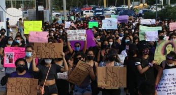 Feministas toman las calles de Cancún a un año de la represión del 9N