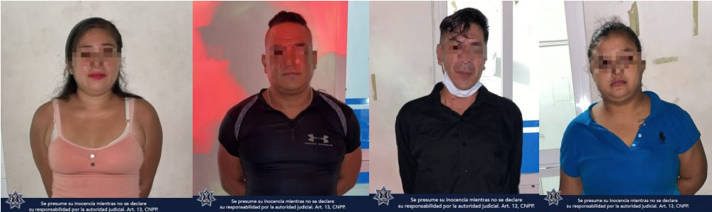Aseguran a 5 personas por la posible comisión del delito de privación ilegal de la libertad en Playa del Carmen