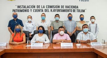 Marciano Dzul Caamal atestiguó la instalación de la Comisión de Hacienda, Patrimonio y Cuenta del H. Ayuntamiento de Tulum