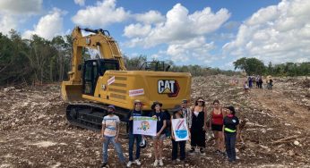 Integrantes del movimiento Sélvame del Tren, alistan más amparos contra el Tren Maya,