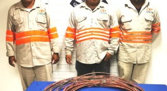 DETENIDOS POR ROBO DE COBRE