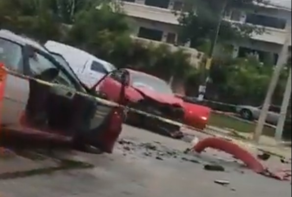 FALLECE AUTOMOVILISTA AL CHOCAR EN LA CALLE 8