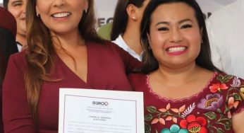 Acompaña Silvia Dzul a la entrega de constancia de Mara Lezama como gobernadora electa de Quintana Roo