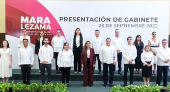Presenta Mara Lezama a próximos funcionarios del Gobierno estatal
