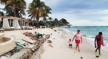 Mandarino Beach Club privatiza playa; construyeron barrera artificial