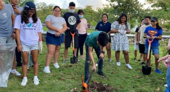 Organizan jornada de limpieza de áreas verdes en la UT Cancún