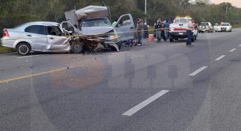 Un muerto y 6 heridos deja accidente carretero en Felipe Carrillo Puerto