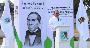 CONMEMORA GOBIERNO DE PUERTO MORELOS EL CCXVII ANIVERSARIO DEL NATALICIO DE BENITO JUÁREZ