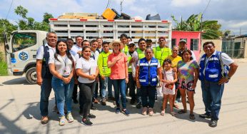 Atenea Gómez trabaja en territorio y encabeza el programa de descacharrización en la Zona Continental de Isla Mujeres