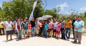 Tulum: Diego Castañón lleva solución pronta y efectiva a Colonia Marités