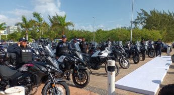 Entregan vehículos y equipamientos a la policías, Histórica inversión en seguridad para Quintana Roo