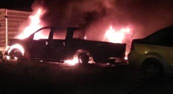 Consume incendio seis vehículos en el corralón de la Fiscalía General del Estado