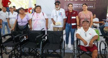 Ana Paty Peralta realiza acciones del bienestar en Cancún
