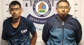 Detienen a 2 hombres con una cabeza humana y un arma