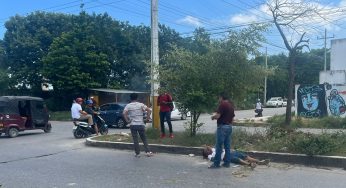 Vecinos someten a presunto asaltante en la Región 222 de Cancún