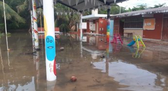 Instalaciones de preescolar en comunidad de Felipe Carrillo Puerto se inundan