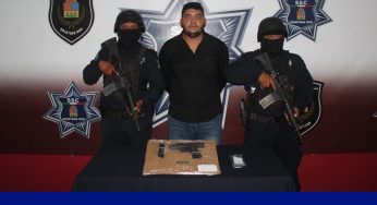 Detienen a un hombre en posesión de un arma de fuego en Tulum