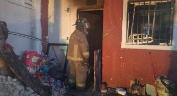 Se incendia vivienda en un fraccionamiento de Cancún