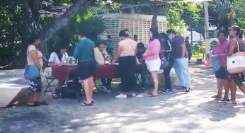 Entregan beca de transporte en Benito Juárez