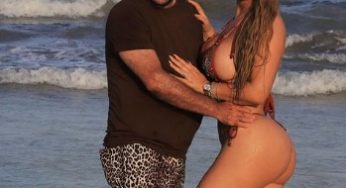 Vicente Fernández Jr. y Mariana González disfrutan de playas de Tulum