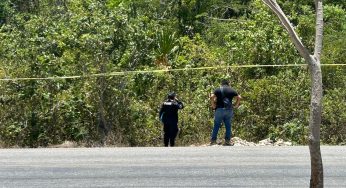 Hallan el cuerpo sin vida de un hombre, en la carretera Playa del Carmen-El Tintal
