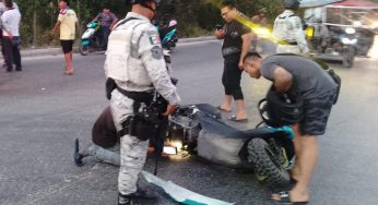 Choque entre motociclista y transporte público deja un lesionado de gravedad