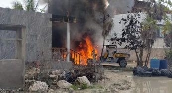 Falta de personal en el cuerpo de Bomberos en Holbox; carritos de golf con daños totales