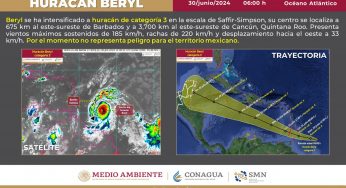 Beryl ya es huracán categoría 3