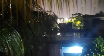 Reportan las primeras lluvias de Beryl en Playa del Carmen