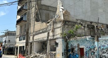 Dañan infraestructura eléctrica por demolición en el centro de Playa del Carmen